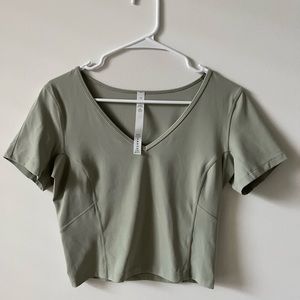 Lululemon Align t-shirt size 10 
Green fern